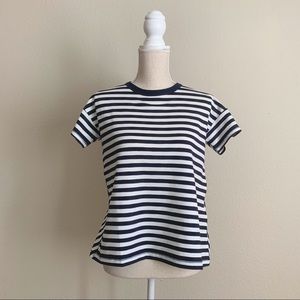 NWT Rag & Bone Kat Striped Split Back Tee Sz XS